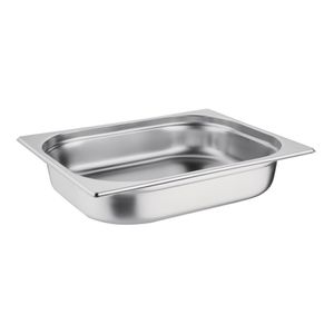 Vogue Stainless Steel 1/2 Gastronorm Pan 65mm - K927  - 1