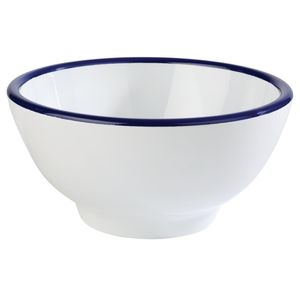 APS Pure Bowl White And Blue 200(D) x 105(H) 1.25Ltr (B2B) - FC984  - 1