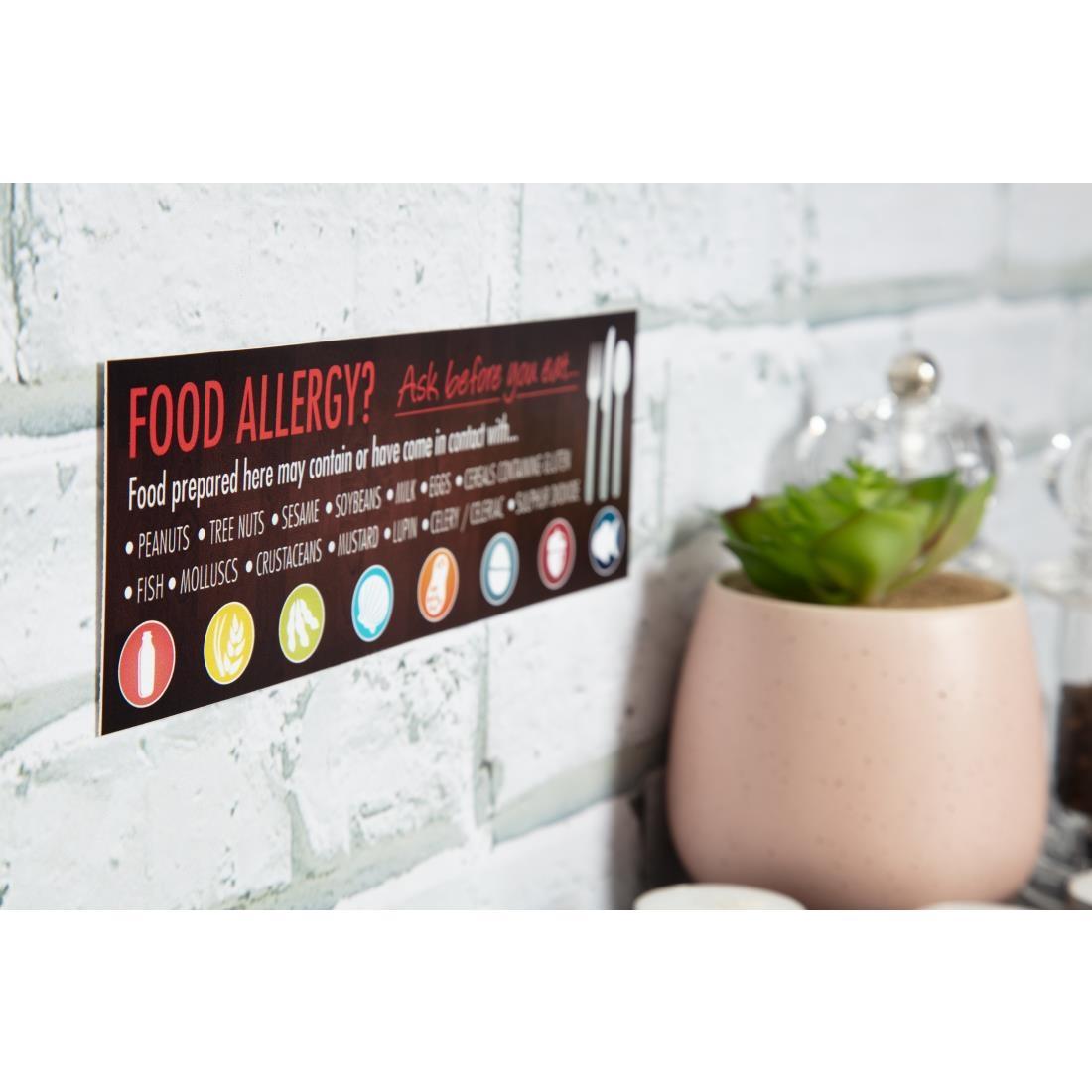 Food Allergen Window and Wall Stickers (Pack of 8) - GM818  - 2