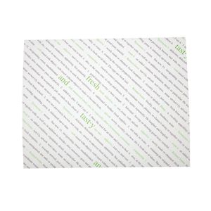 Greaseproof Paper Sheets Fresh and Tasty Print 255 x 203mm (Pack of 500) - GK975  - 1