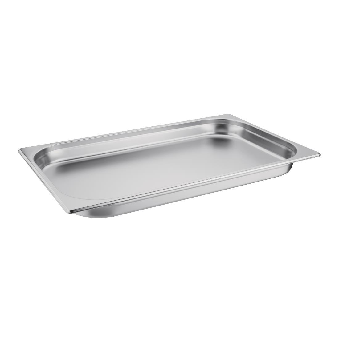 Vogue Stainless Steel 1/1 Gastronorm Pan 40mm - K994  - 1