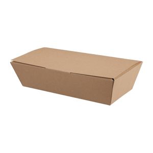 Colpac Compostable Kraft Food Boxes 250mm (Pack of 150) - FA363  - 1