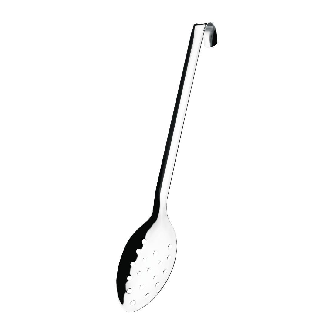 Vogue Perforated Spoon with Hook 14" - L671  - 1