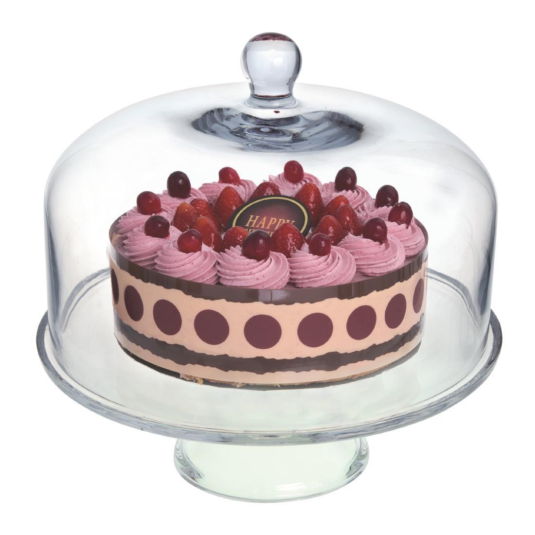 Olympia Glass Cake Stand Dome - CS014  - 8