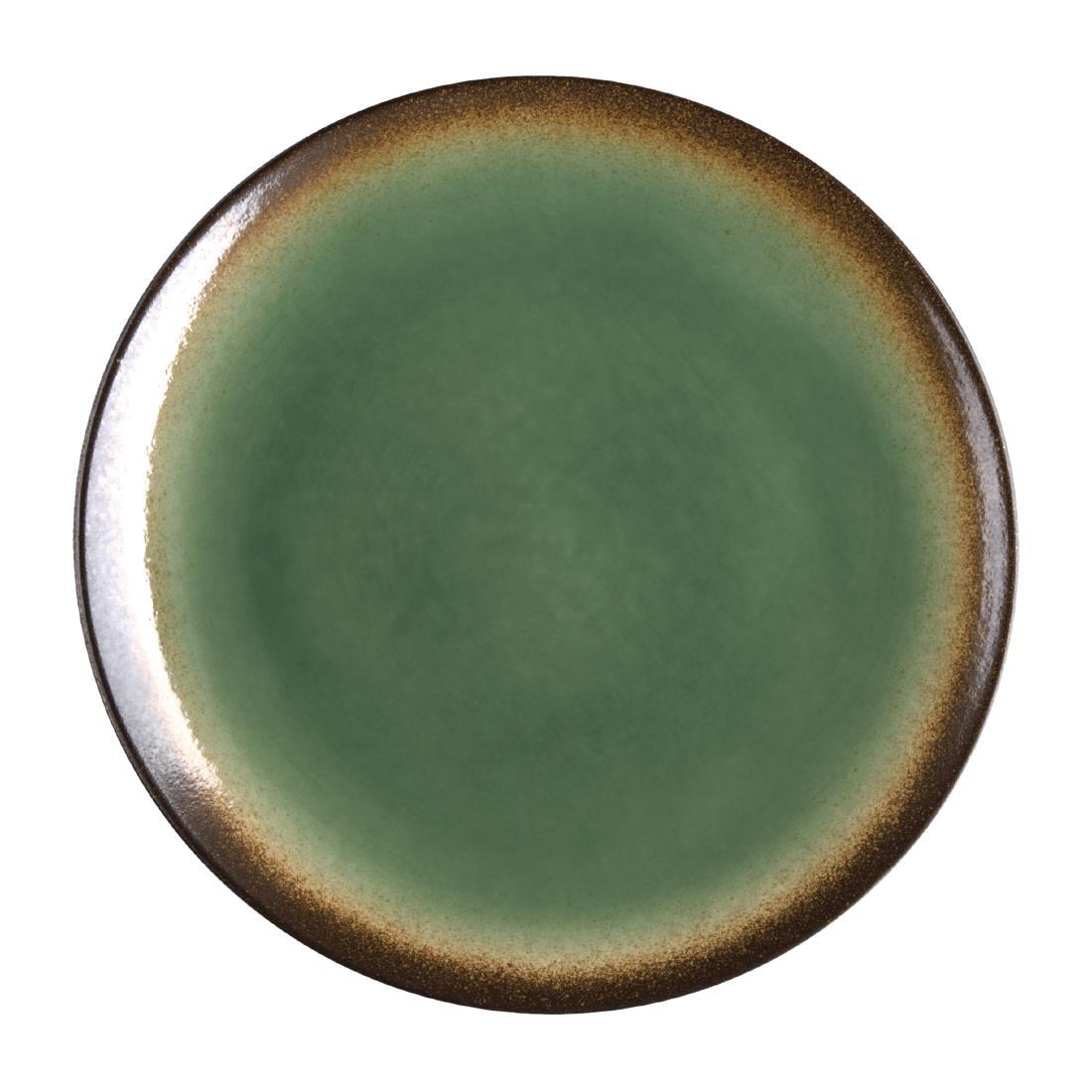 Olympia Nomi Round Coupe Plate Green 198mm (Pack of 6) - CS298  - 1