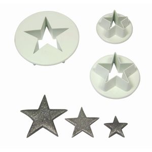 PME Star Pastry Cutters (Pack of 3) - GL238  - 1