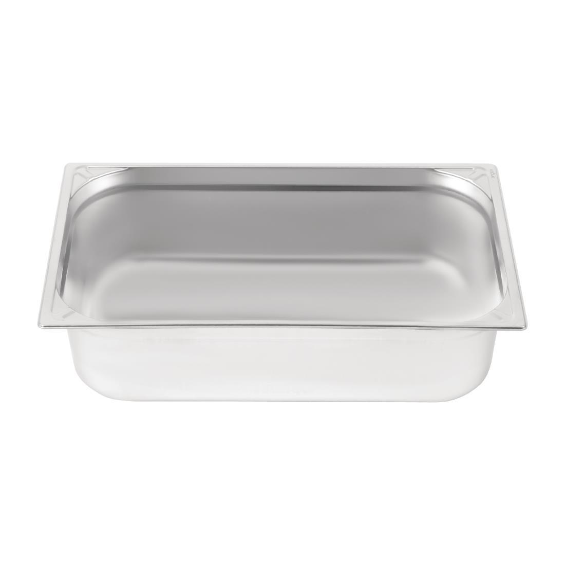 Vogue Heavy Duty Stainless Steel 1/1 Gastronorm Pan 150mm - DW435  - 2