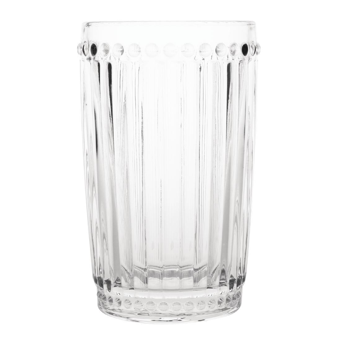 Olympia Baroque Glass Tumblers 395ml (Pack of 6) - CW396  - 1
