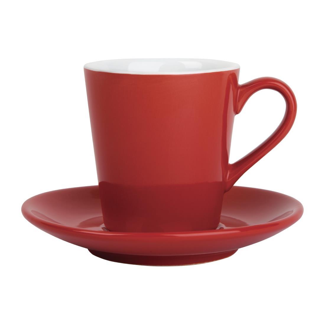 Olympia Cafe Flat White Cups Red 170ml (Pack of 12) - FF990  - 3