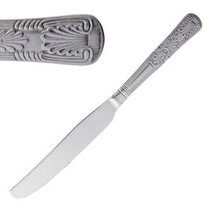 Olympia Kings Solid Handle Table Knife (Pack of 12) - D682  - 1