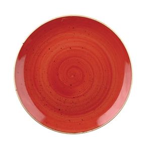 Churchill Stonecast Round Coupe Bowl Berry Red 248mm (Pack of 12) - DB064  - 1