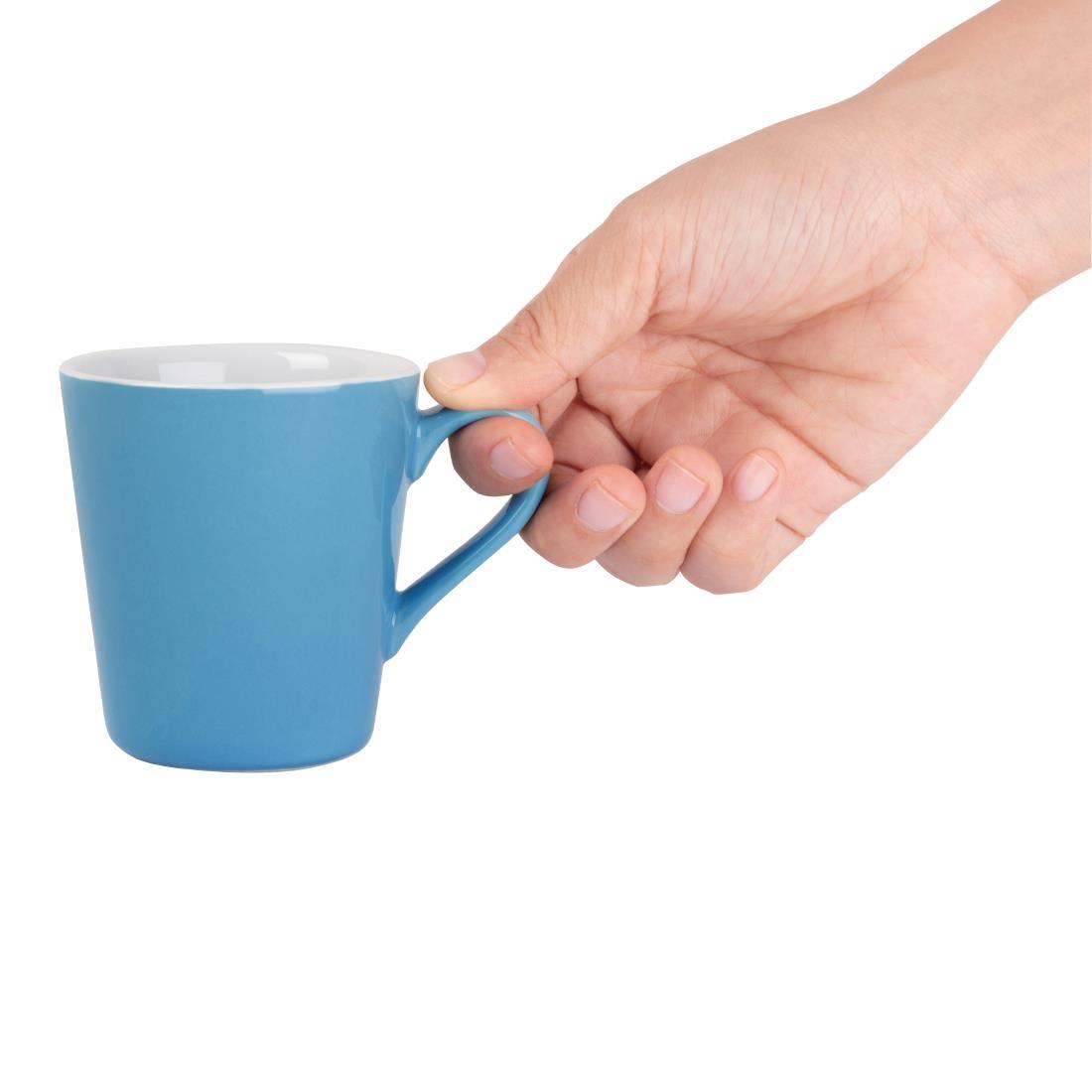 Olympia Cafe Flat White Cups Blue 170ml (Pack of 12) - FF994  - 2