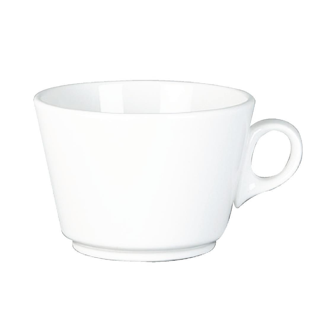Steelite Simplicity White Grand Cafe Cups 75ml (Pack of 12) - V7752  - 1