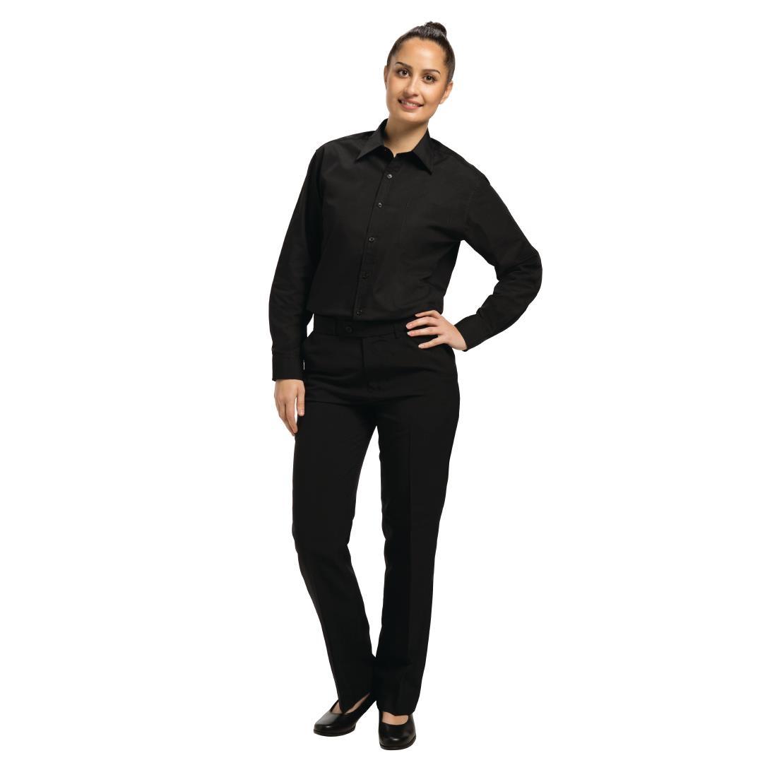 Chef Works Unisex Long Sleeve Dress Shirt Black S - A798-S  - 4