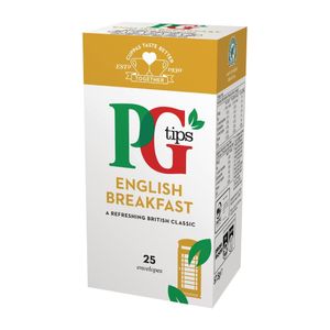 PG Tips English Breakfast Tea Envelopes (Pack of 25) - FW826  - 1