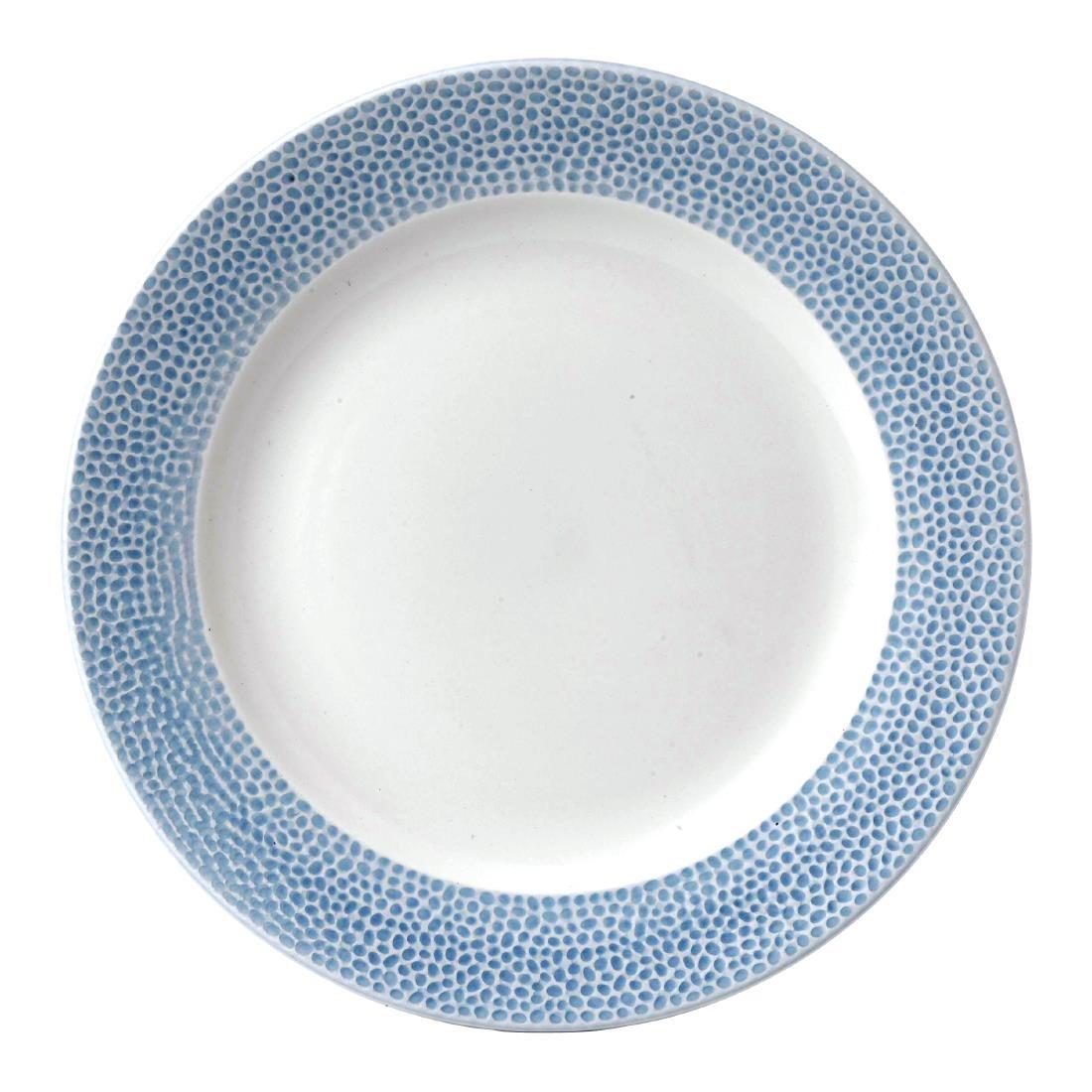 Churchill Isla Spinwash Ocean Blue Profile Footed Plate 260mm (Pack of 12) - FD835  - 1
