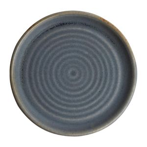 Olympia Canvas Small Rim Round Plate Blue Granite 180mm (Pack of 6) - FA302  - 1