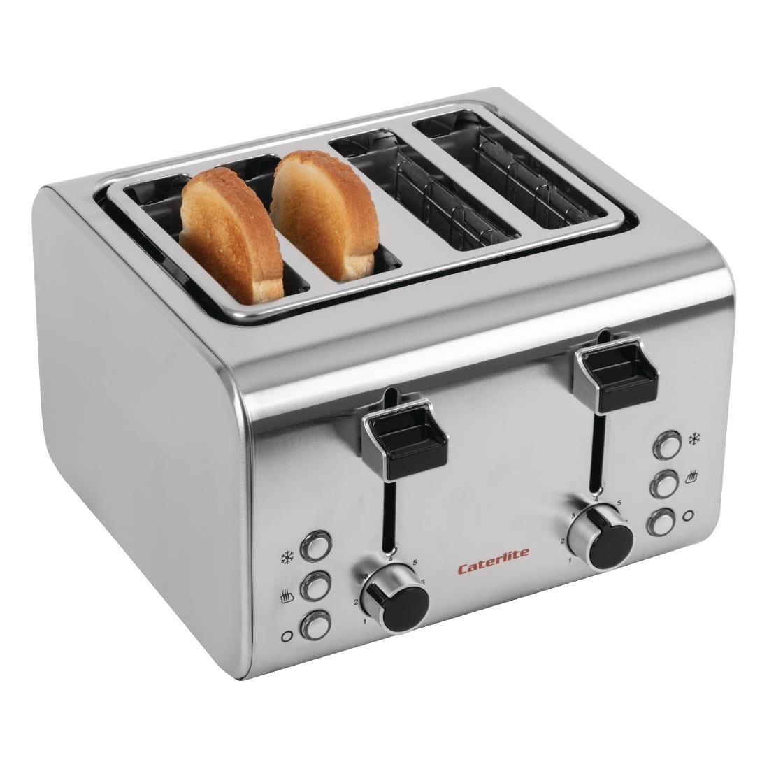Caterlite 4 Slot Stainless Steel Toaster - CP929  - 5