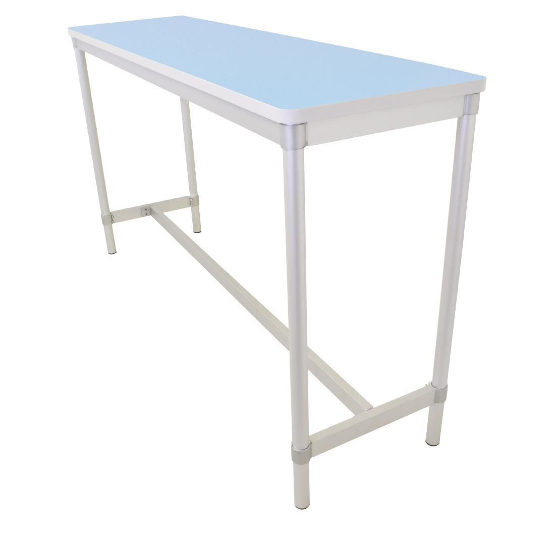 Gopak Enviro Indoor Pastel Blue Rectangle Poseur Table 1200mm - DG131-PB  - 1