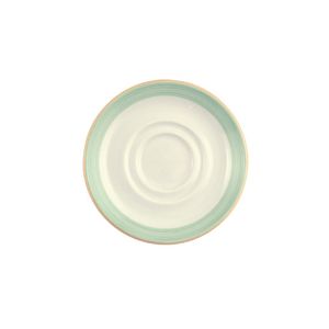 Steelite Rio Green Low Cup Saucers 165mm (Pack of 36) - V2885  - 1