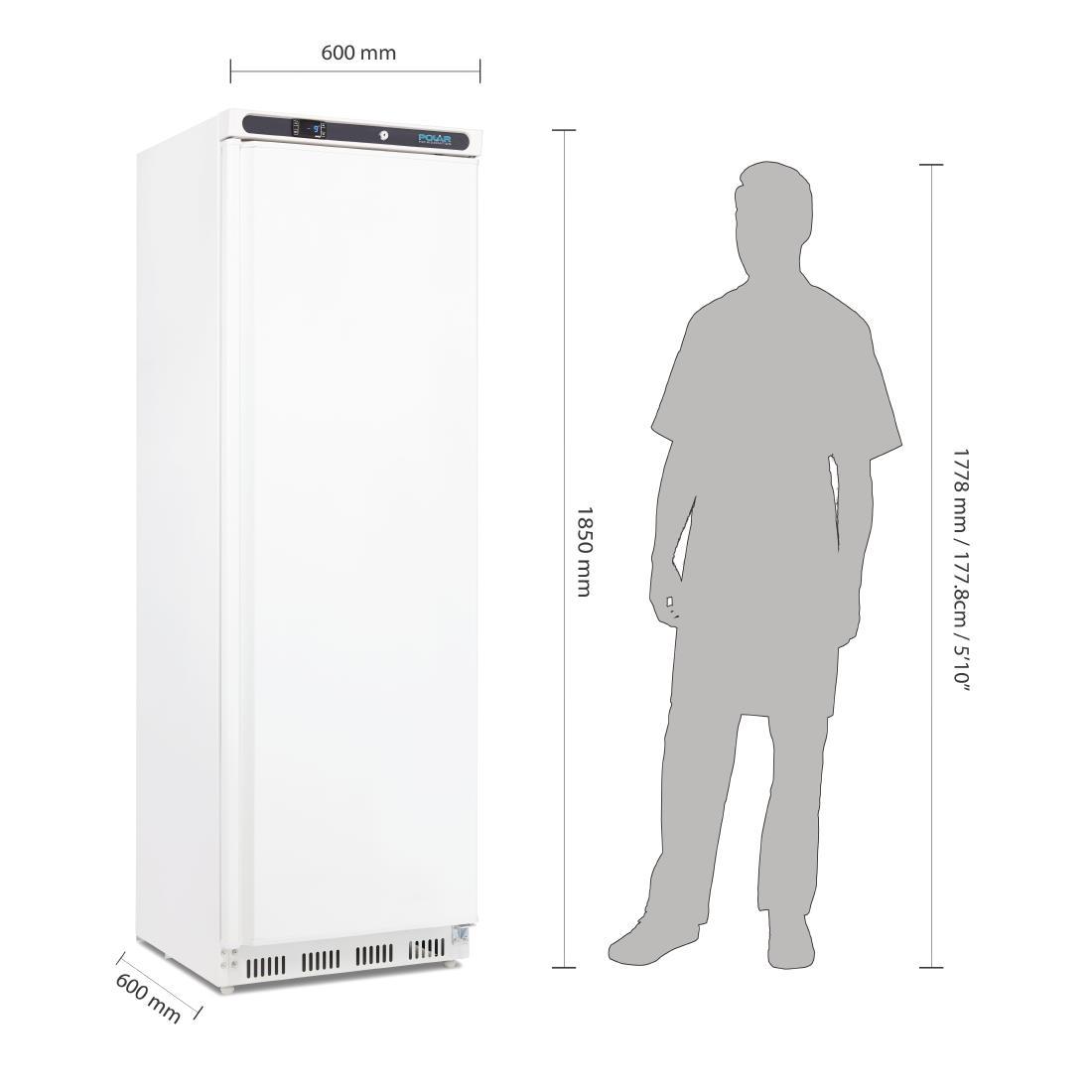 Polar C-Series Upright Freezer White 365Ltr - CD613  - 2