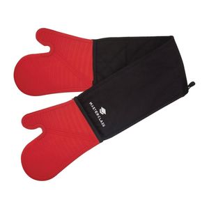 MasterClass Seamless Silicone Double Oven Glove Red - FW884  - 1