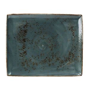 Steelite Craft Blue Rectangular Platters 330x 270mm (Pack of 6) - V010  - 1