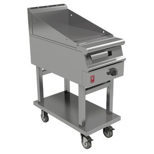 Falcon Dominator Plus 400mm Wide Smooth Natural Gas Griddle on Mobile Stand G3441 - GP037-N  - 1