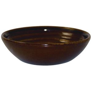 Churchill Bit on the Side Brown Ripple Dip Dishes 113mm (Pack of 12) - DL422  - 1