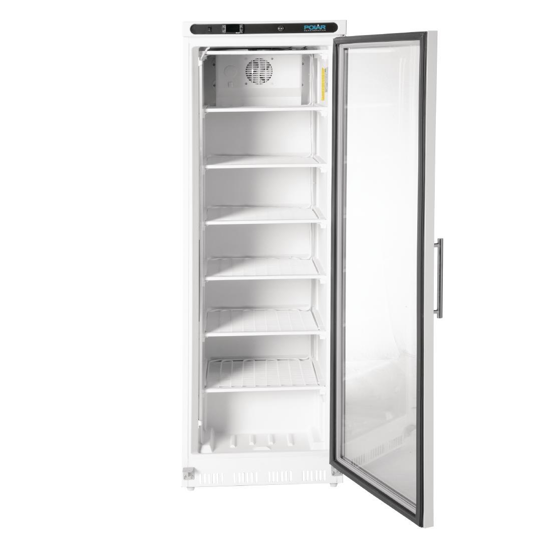 Polar C-Series Glass Door Display Freezer 365Ltr White - CB921  - 7