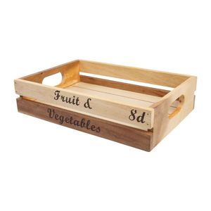 T&G Rustic Wooden Fruit and Veg Crate - GL066  - 1