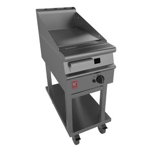 Dominator Plus 400mm Wide Ribbed Griddle on Mobile Stand LPG G3441R - GP040-P  - 1