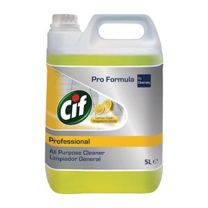 Cif Pro Formula Lemon All-Purpose Cleaner Concentrate 5Ltr (2 Pack) - FB493  - 1