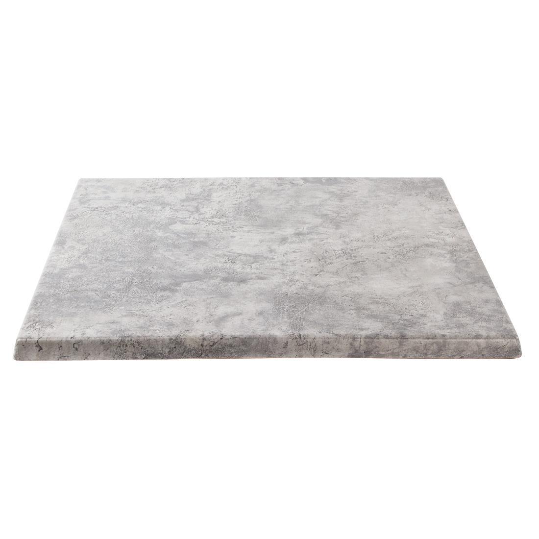 Werzalit Pre-drilled Square Table Top  Concrete 600mm - GM422  - 3