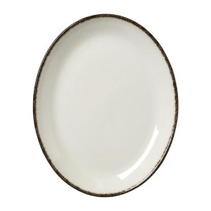 Steelite Charcoal Dapple Oval Coupe Plates 202mm (Pack of 24) - VV1320  - 1