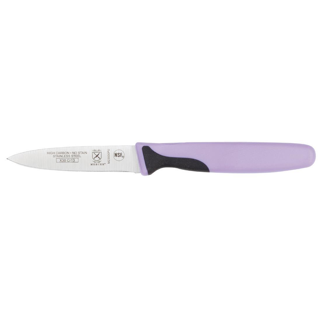 Mercer Culinary Allergen Safety Slim Paring Knife 8cm - FB507  - 1