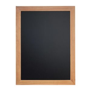 Securit Wall Mounted Blackboard 800x600mm Teak - Y866  - 1