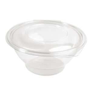 Faerch Contour Recyclable Deli Bowls With Lid 1000ml / 35oz (Pack of 200) - FB370  - 1