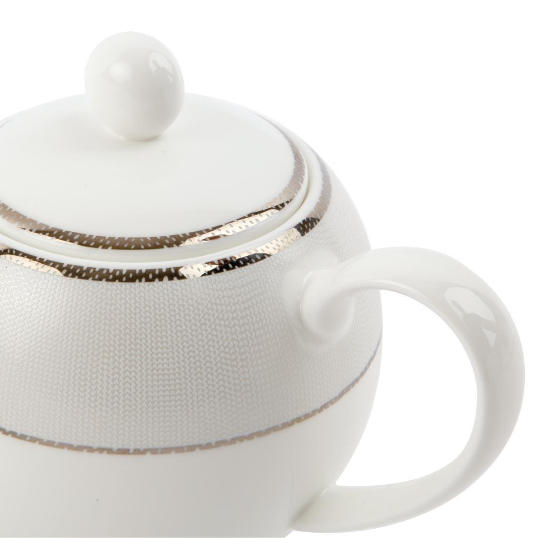Royal Bone Afternoon Tea Silverline Tea Pot 450ml (Pack of 1) - FB734  - 2