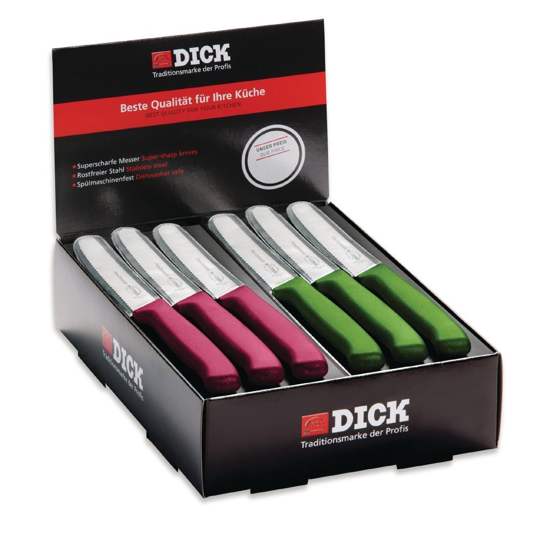 Dick Countertop 40 Piece Utility Knife Box Pink and Green - CN558  - 1