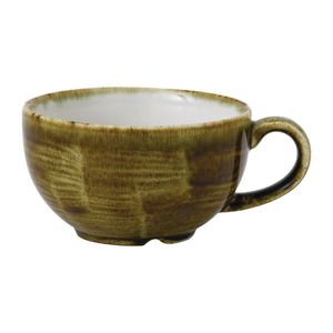 Stonecast Plume Olive Cappuccino Cup 8oz (Pack of 12) - FJ938  - 1