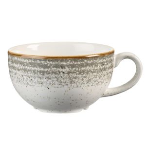 Churchill Studio Prints Homespun Stone Grey Cappuccino Cup 227ml 8oz - DM424  - 1