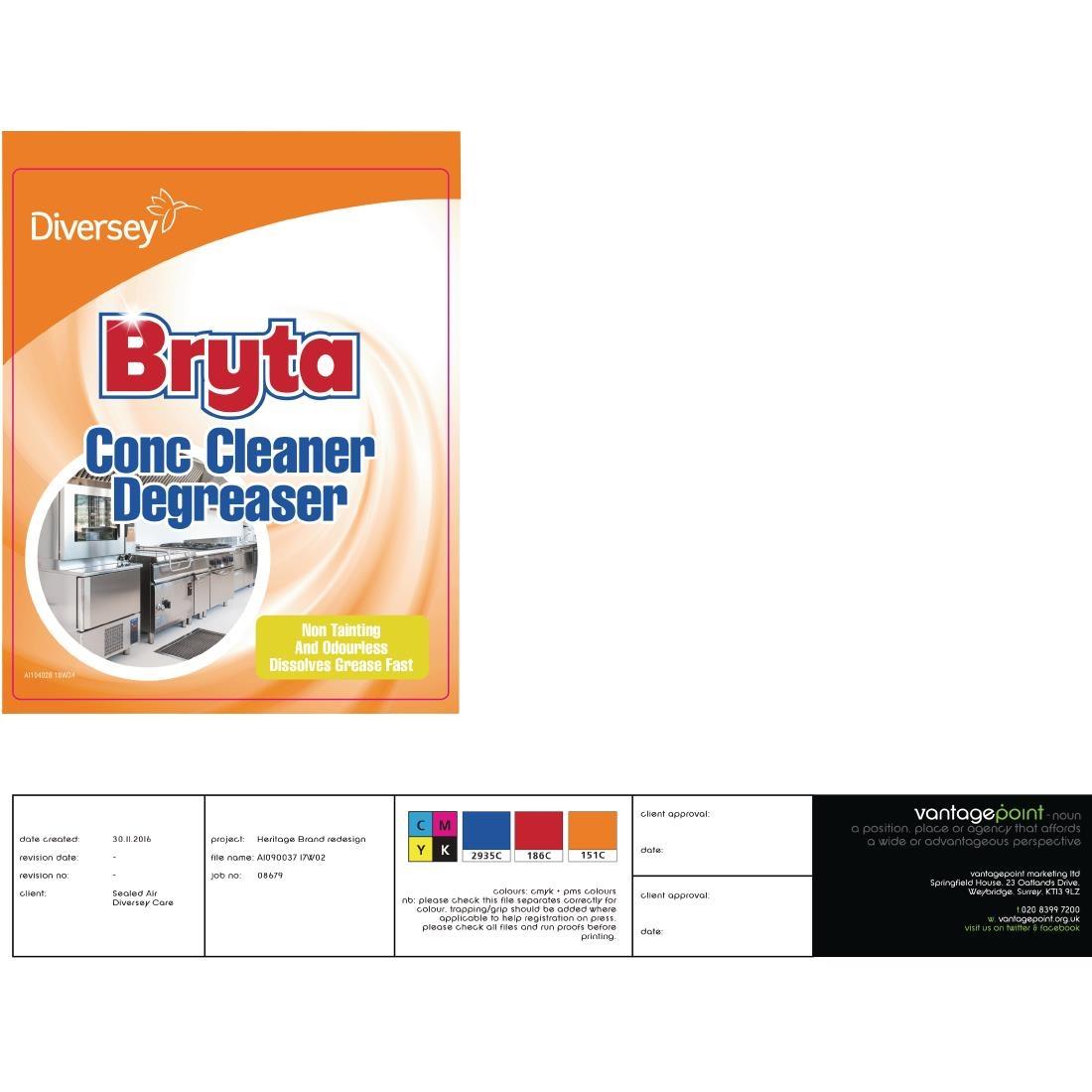 Bryta Kitchen Cleaner and Degreaser Concentrate 5Ltr (2 Pack) - CC100  - 2