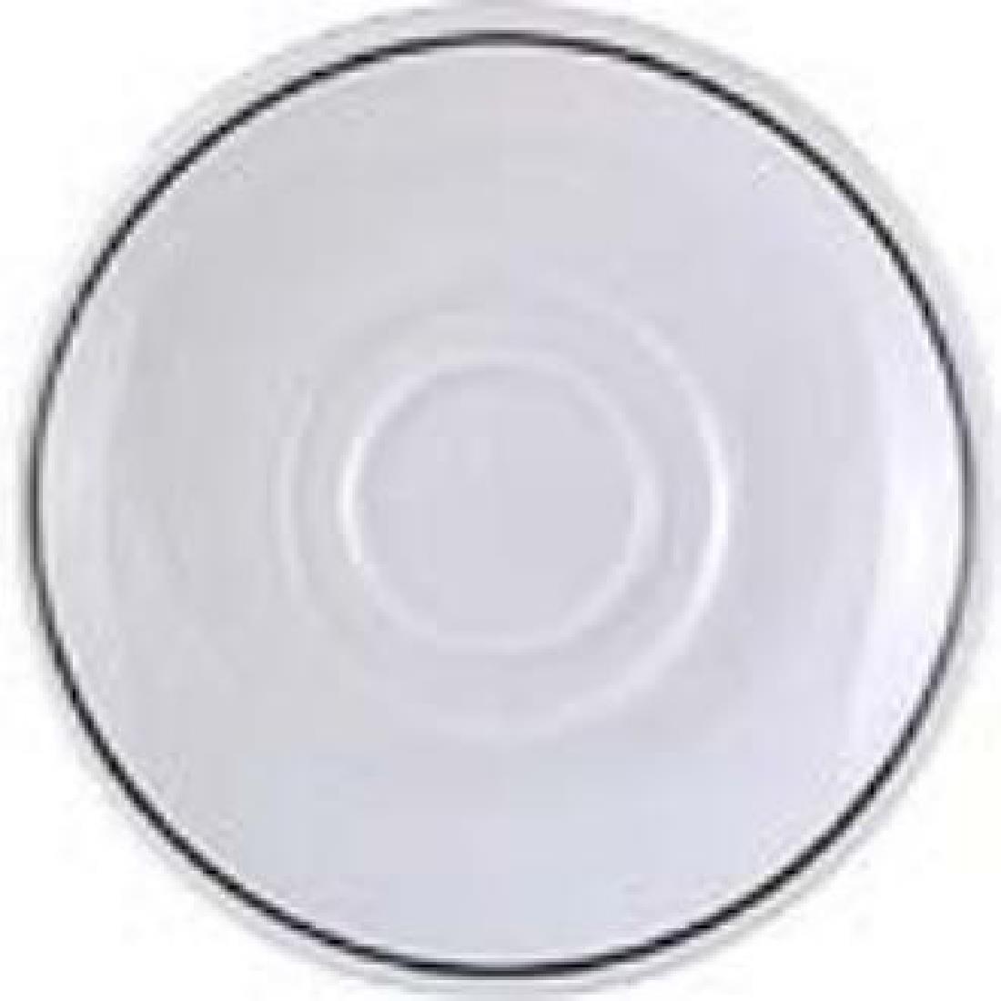 Churchill Black Line Maple Saucers 127mm (Pack of 24) - P683  - 1