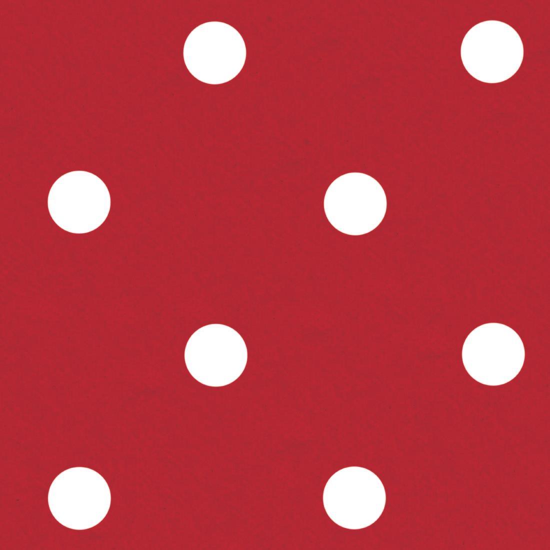 PVC Polka Dot Tablecloth Red 54 x 90in - GG807  - 2