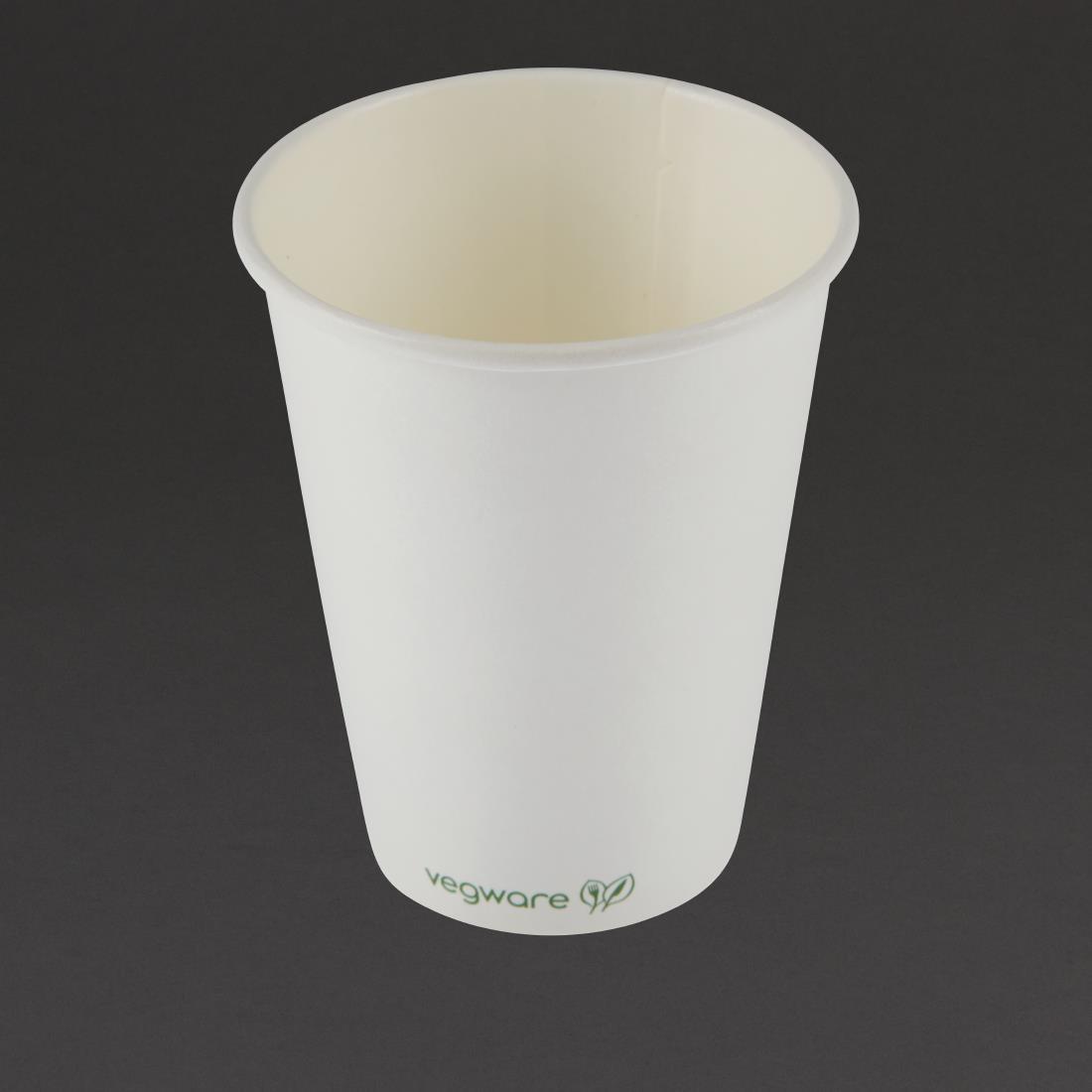 Vegware Compostable Coffee Cups Single Wall 340ml / 12oz (Pack of 1000) - DW623  - 1