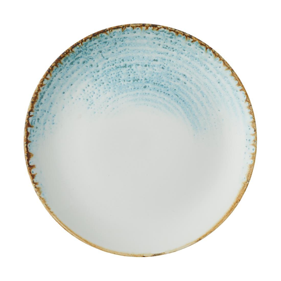 Churchill Homespun Accents Aquamarine Evolve Coupe Plates 165mm (Pack of 12)