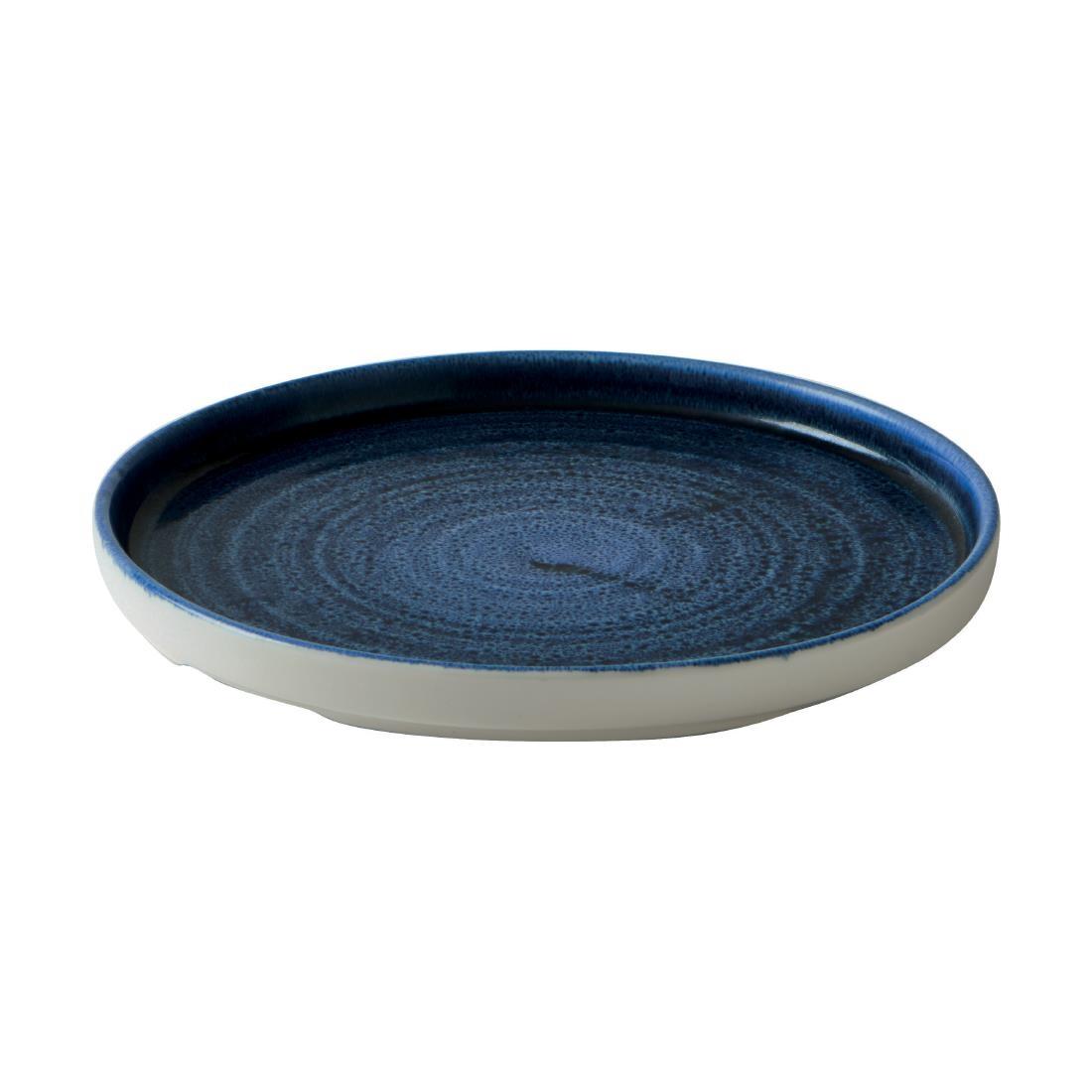 Churchill Stonecast Plume Walled Plates Ultramarine 220mm (Pack of 6)