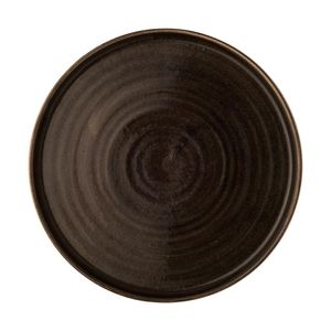Churchill Stonecast Patina Walled Plates Iron Black 260mm (Pack of 6)
