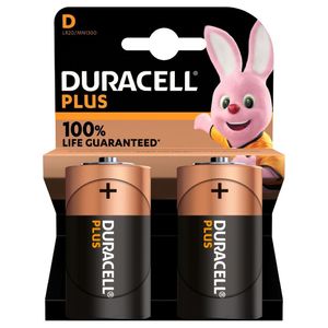 DuracellPlus D Batteries (Pack of 2)